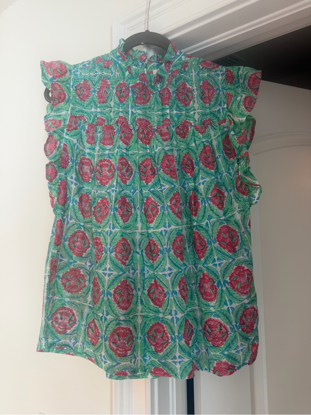 Banjanan Helena Ruffled Top Size Small - Picture 2 of 9